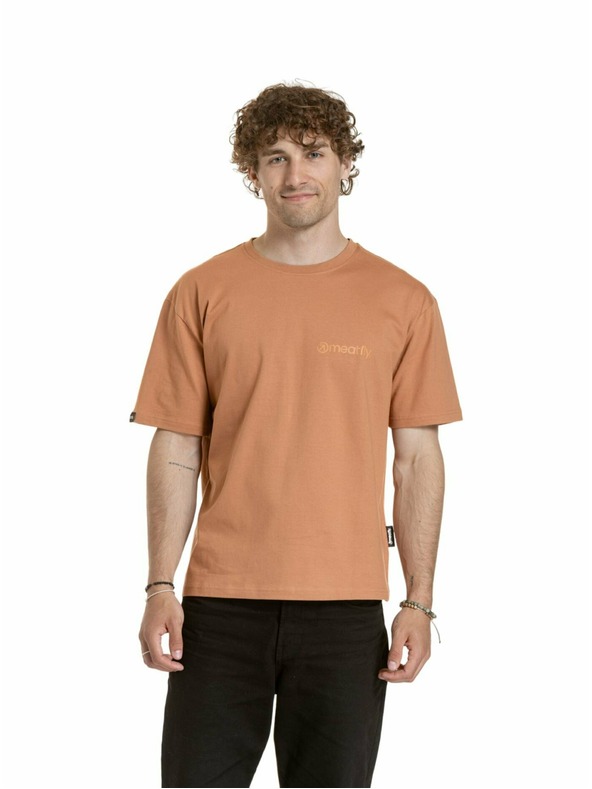 Meatfly Meatfly унисекс тениска Minimal Cork | Кафява