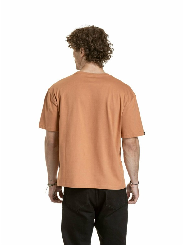 Meatfly Meatfly унисекс тениска Minimal Cork | Кафява