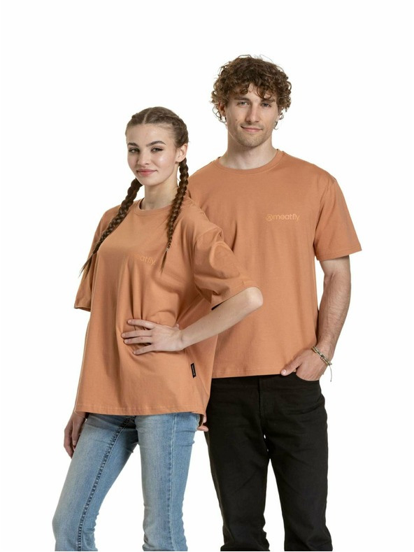 Meatfly Meatfly унисекс тениска Minimal Cork | Кафява