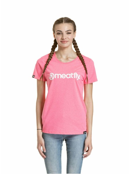 Meatfly Meatfly дамска тениска Ladies MF Logo Neon Pink
