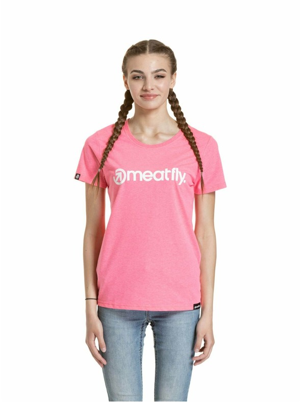 Meatfly Meatfly дамска тениска Ladies MF Logo Neon Pink