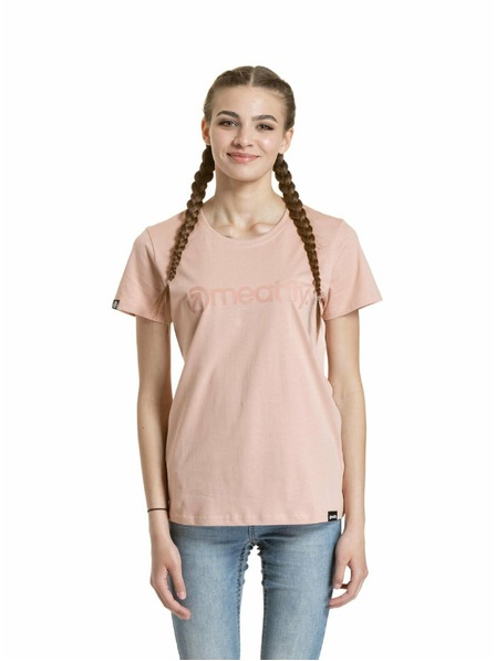Meatfly Meatfly дамска тениска Ladies MF Logo Sepia Rose | Розова
