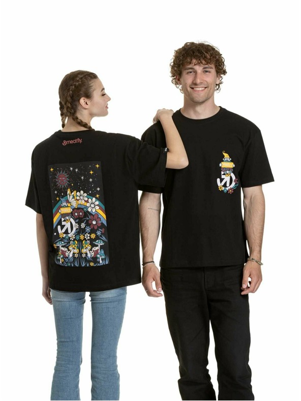 Meatfly Meatfly унисекс тениска Dwarf Black Dwarf