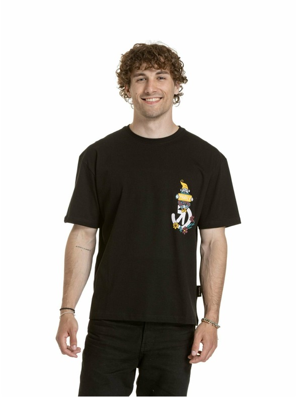 Meatfly Meatfly унисекс тениска Dwarf Black Dwarf