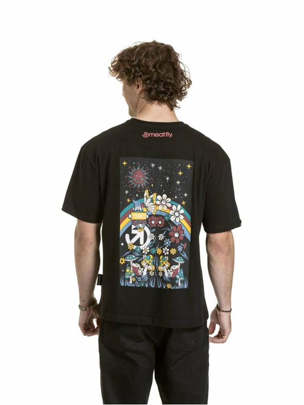 Meatfly Meatfly унисекс тениска Dwarf Black Dwarf