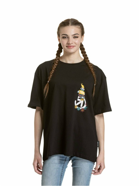 Meatfly Meatfly унисекс тениска Dwarf Black Dwarf