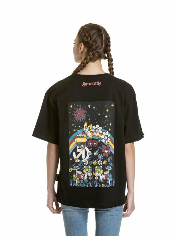 Meatfly Meatfly унисекс тениска Dwarf Black Dwarf