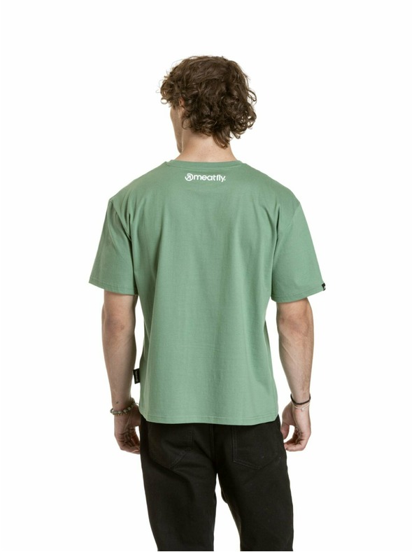 Meatfly Meatfly унисекс тениска Junglist Grey Leaf | Сива