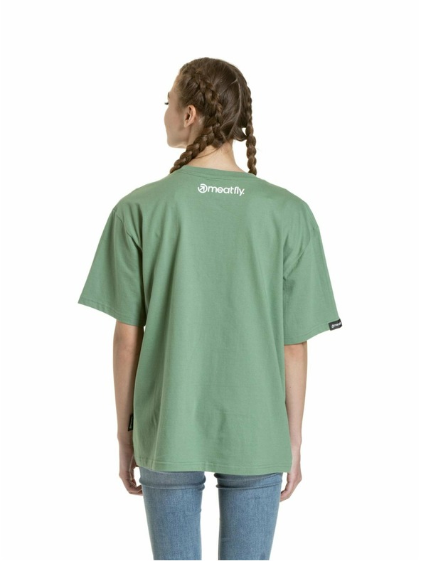 Meatfly Meatfly унисекс тениска Junglist Grey Leaf | Сива