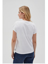 Moodo Дамска basic тениска Moodo – бяла