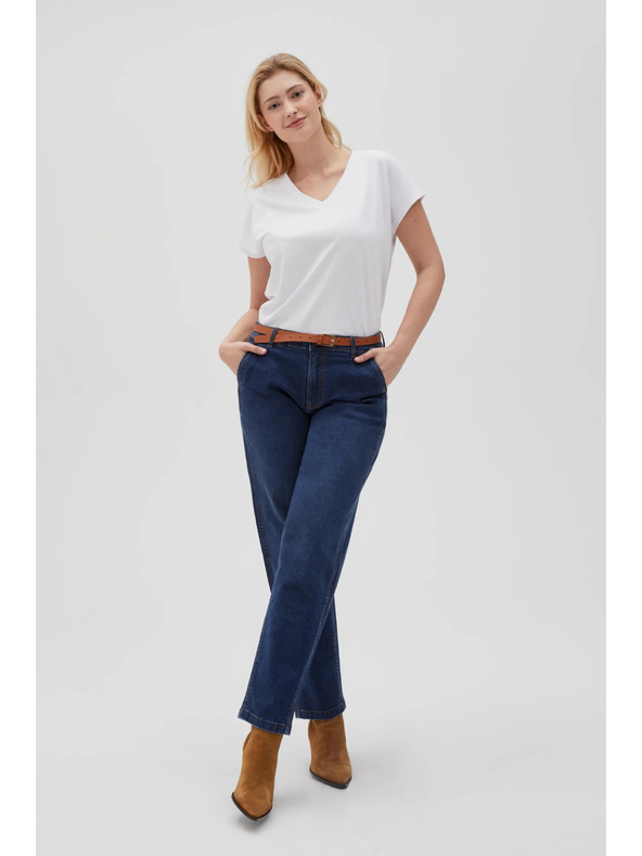 Moodo Дамска basic тениска Moodo – бяла