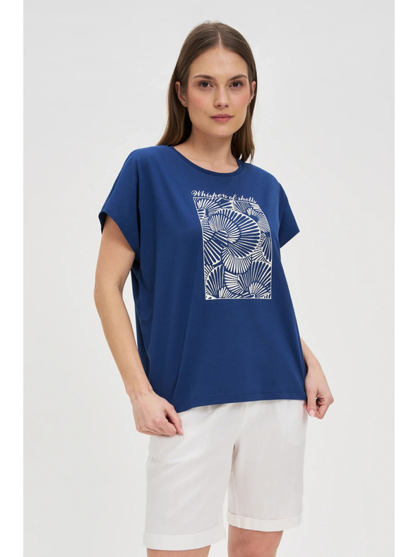 Moodo Дамска тениска Moodo – тъмносиня
