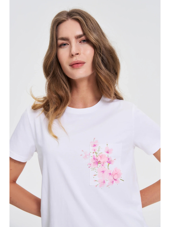 Moodo Бяла тениска с принт
