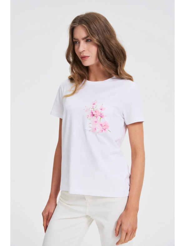 Moodo Бяла тениска с принт