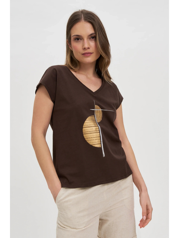 Moodo Дамска памучна тениска Moodo