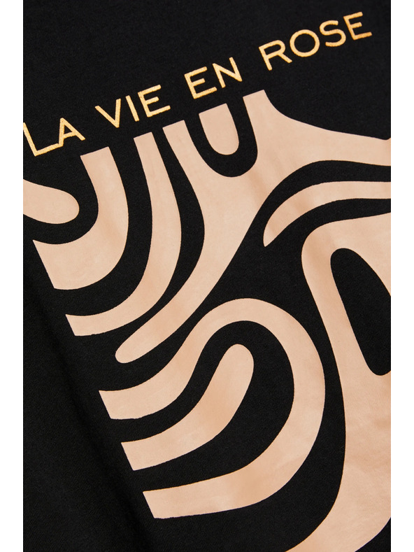 Moodo Дамска тениска Moodo – черна