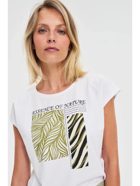 Moodo Дамска тениска Moodo – бяла