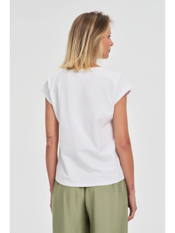 Moodo Дамска тениска Moodo – бяла