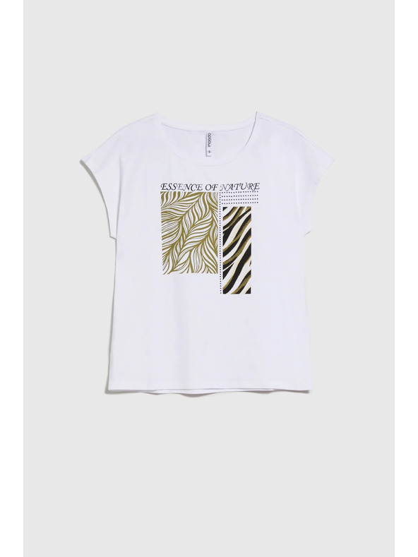 Moodo Дамска тениска Moodo – бяла