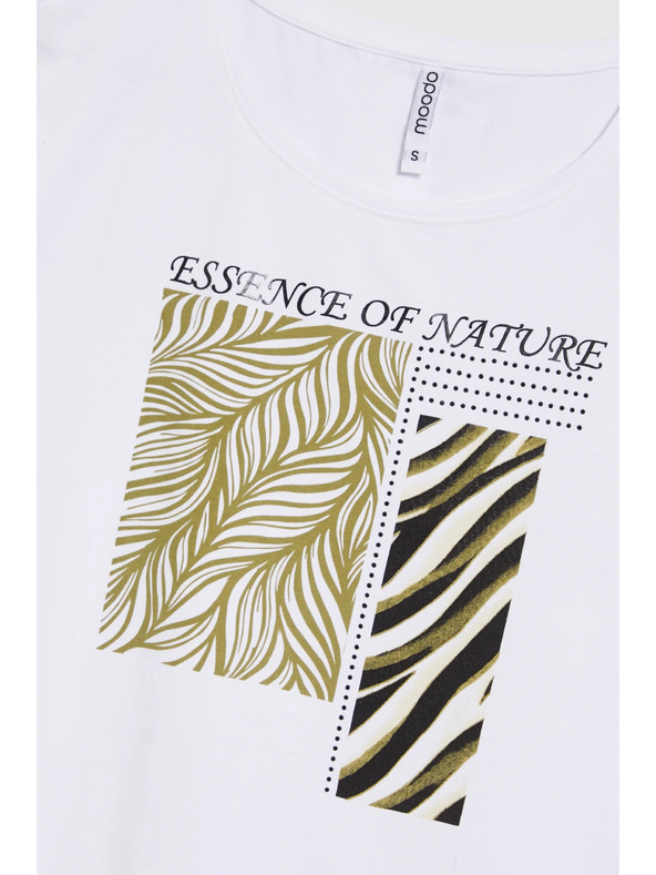 Moodo Дамска тениска Moodo – бяла