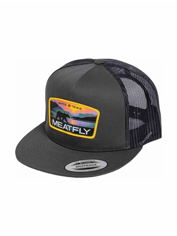 Meatfly Meatfly шапка с равна козирка Thunderbolt Trucker Yellow Alaska / Charcoal | Сива |