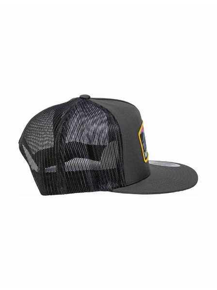 Meatfly Meatfly шапка с равна козирка Thunderbolt Trucker Yellow Alaska / Charcoal | Сива |