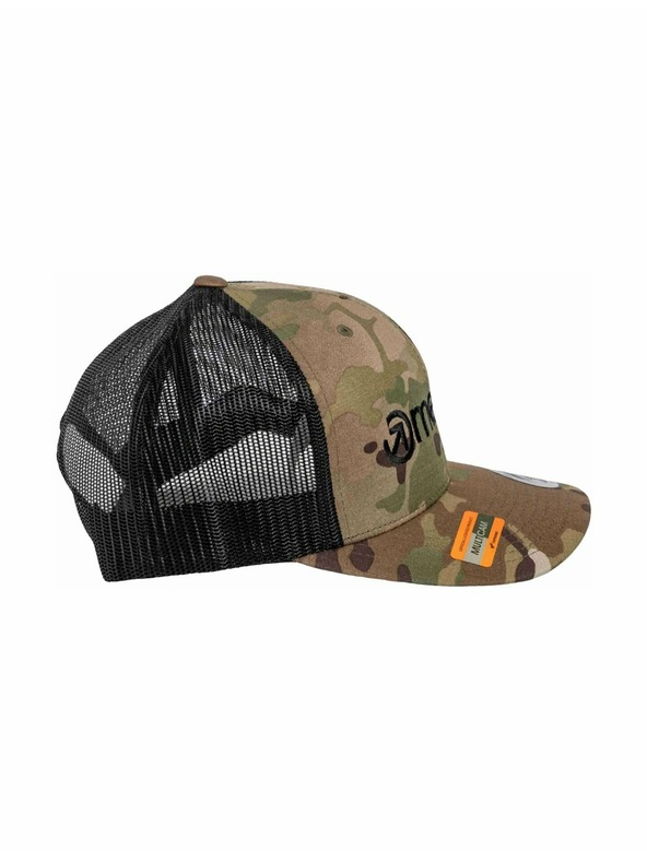 Meatfly Meatfly шапка с равна козирка MF Logo Trucker Black / Multicam | Черна