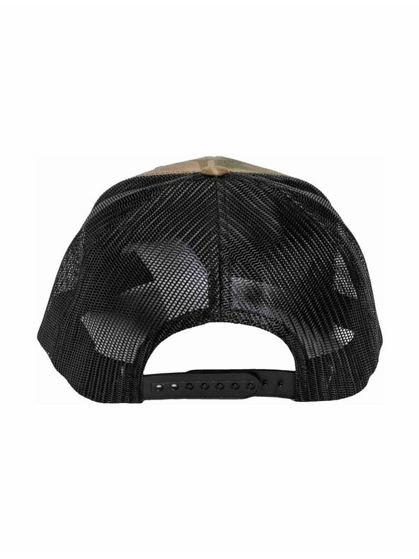 Meatfly Meatfly шапка с равна козирка MF Logo Trucker Black / Multicam | Черна