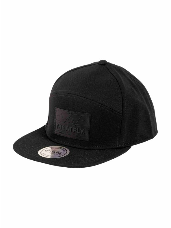 Meatfly Meatfly шапка с равна козирка Yuto 6 Panel Snapback Black Live | Черна |
