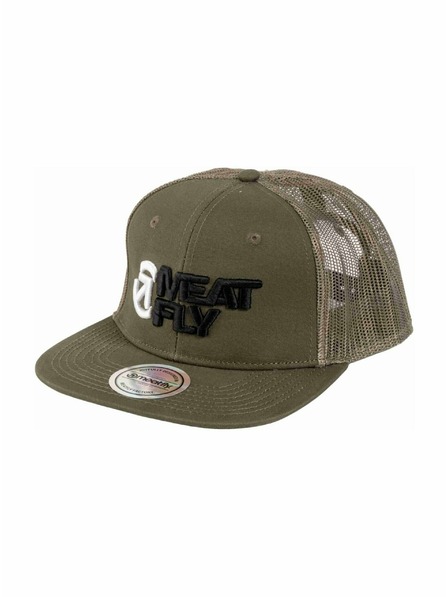 Meatfly Meatfly шапка с равна козирка Mateo Trucker Olive / Black Revital | Черна | Размер