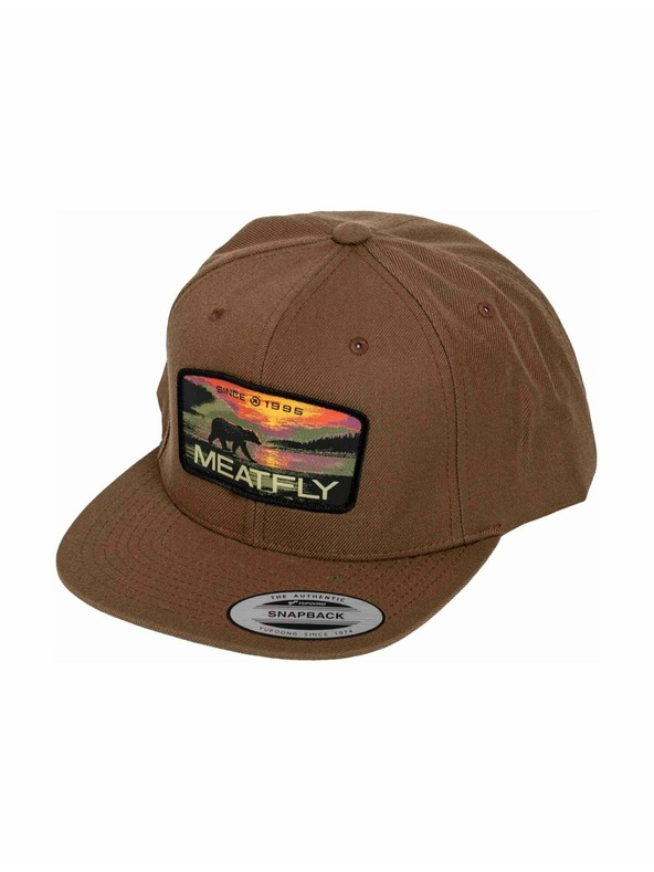 Meatfly Meatfly шапка с равна козирка Hornet Snapback Red Alaska / Tan | Кафява