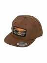 Meatfly Meatfly шапка с равна козирка Hornet Snapback Red Alaska / Tan | Кафява