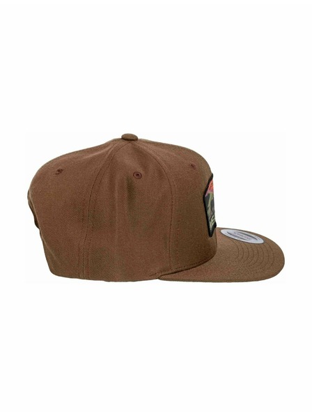 Meatfly Meatfly шапка с равна козирка Hornet Snapback Red Alaska / Tan | Кафява