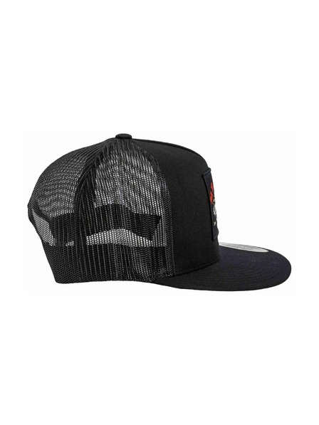 Meatfly Meatfly шапка с равна козирка Thunderbolt Trucker Tiger / Black | Черна