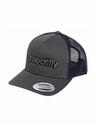 Meatfly Meatfly шапка с равна козирка MF Logo Trucker Black / Grey / Dark Grey | Черна