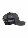 Meatfly Meatfly шапка с равна козирка MF Logo Trucker Black / Grey / Dark Grey | Черна