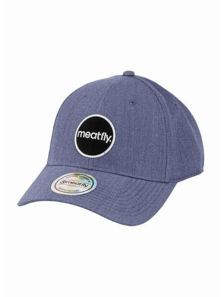 Meatfly Meatfly шапка с равна козирка Ethan Flexfit Blue Embroidery | Синя |