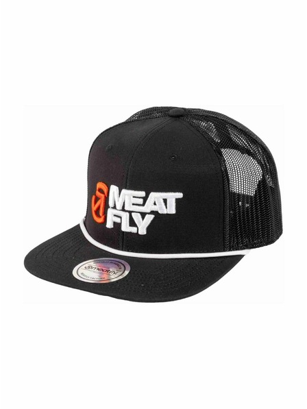 Meatfly Meatfly шапка с равна козирка Mateo Trucker Black / White Revital | Черна | Размер