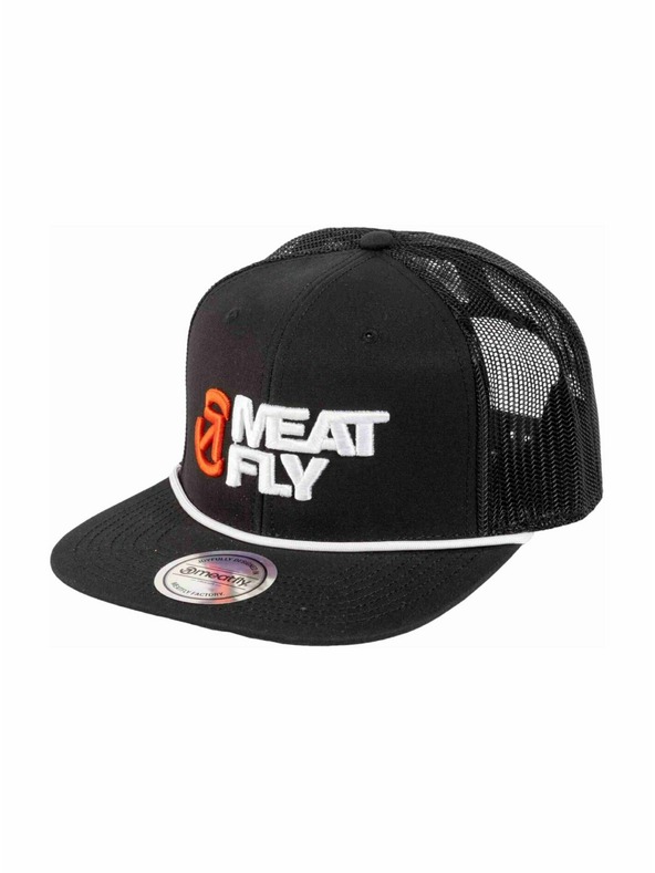 Meatfly Meatfly шапка с равна козирка Mateo Trucker Black / White Revital | Черна | Размер