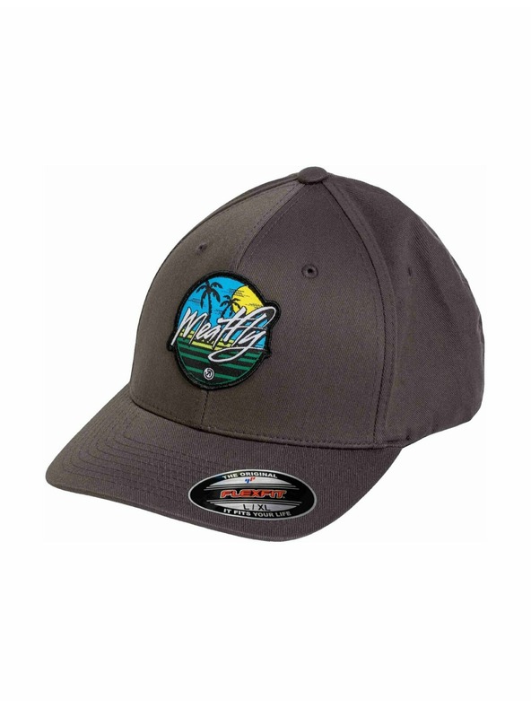 Meatfly Meatfly шапка с равна козирка Raptor Flexfit Beach / Dark Grey | Сива