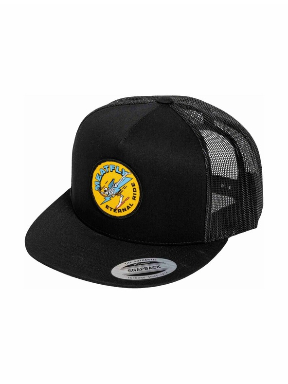 Meatfly Meatfly шапка с равна козирка Thunderbolt Trucker Yellow Eternal / Black | Черна |