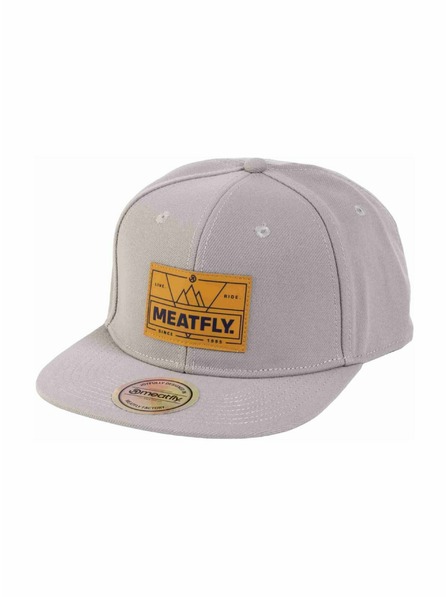 Meatfly Meatfly шапка с равна козирка Hornet Snapback Grey Live | Сива |
