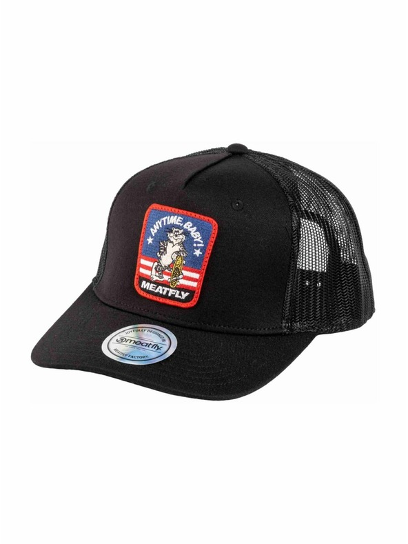 Meatfly Meatfly шапка с козирка Corey Trucker Black Tomcat | Черна |