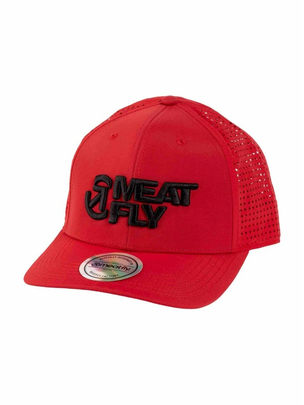 Meatfly Meatfly шапка с козирка Nollie Perfor Cap Red / Black Revital | Черна | Размер