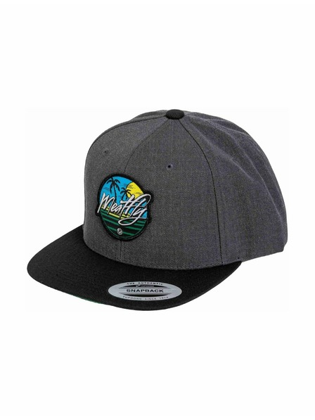 Meatfly Meatfly шапка с козирка Flanker Snapback Beach / Charcoal / Black | Черна