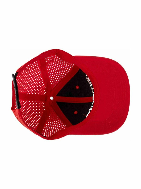 Meatfly Meatfly шапка с козирка Nollie Perfor Cap Red / White Logo | Бяла | Размер