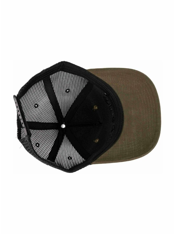 Meatfly Meatfly шапка с козирка Shaun Trucker Army / Camo Logo | Черна | Размер