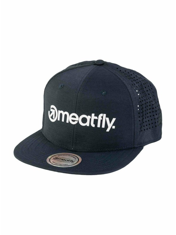 Meatfly Meatfly шапка с козирка Keery Perfor Snapback Petrol / White Logo