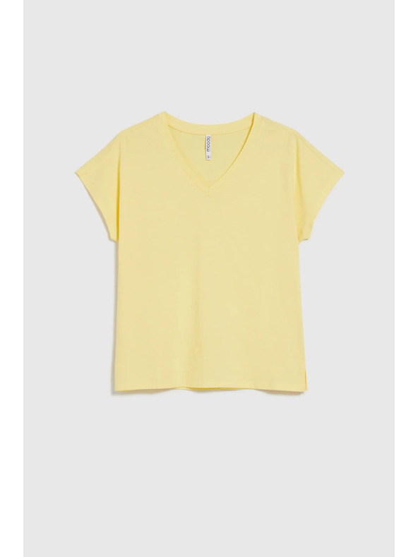 Moodo Дамска тениска Moodo – светложълта