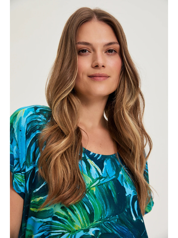 Moodo Дамска тениска Moodo – тъмнозелена